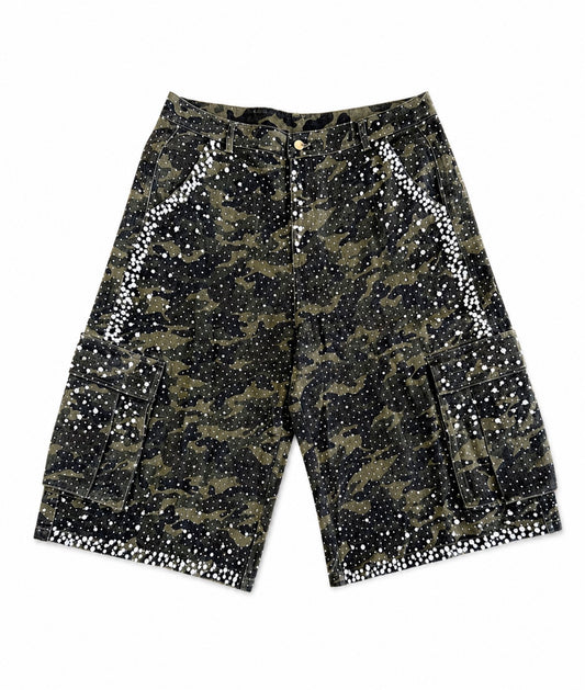 CRYSTAL CAMO JORTS