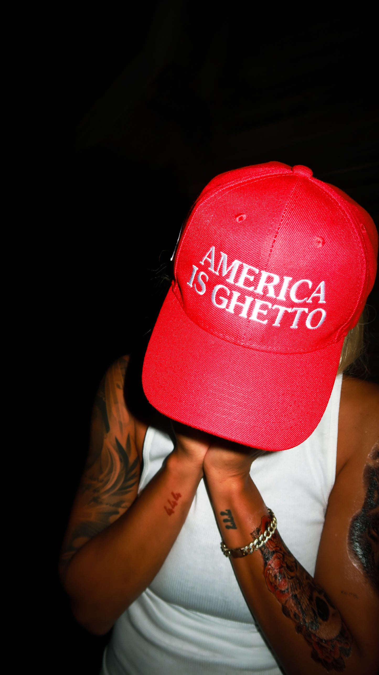 AMERICA IS GHETTO HAT